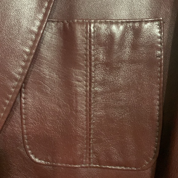 Vintage Reed Sportswear Burgundy Leathet Jacket EXCELLENT CONDITION - Picture 9 of 12